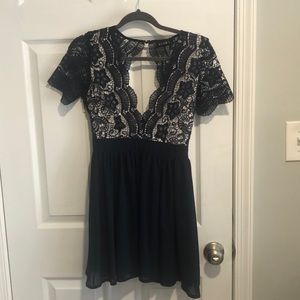 Navy mini dress